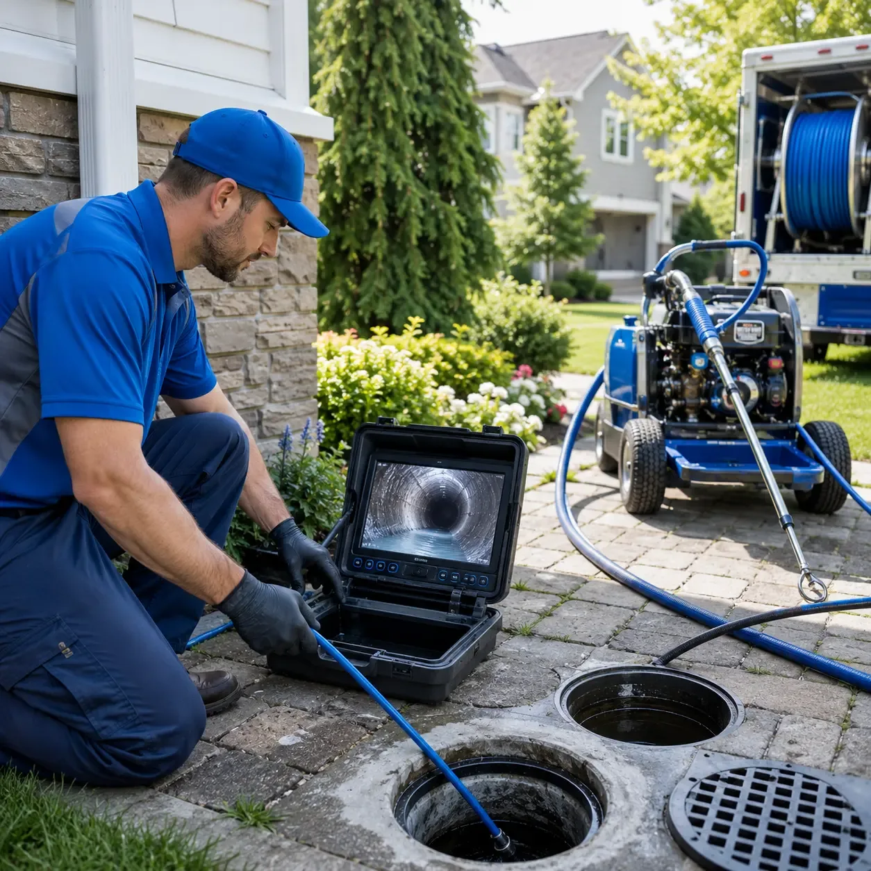 Outdoor drain cleaning professionals serving Conklin, NY